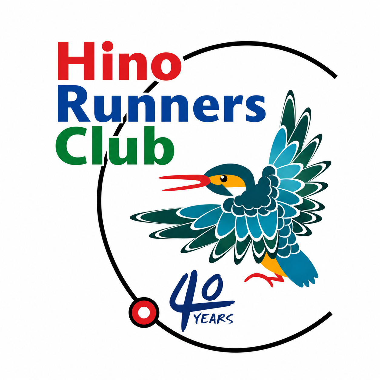 日野走友会 HRC Hino Runners Club ロゴ